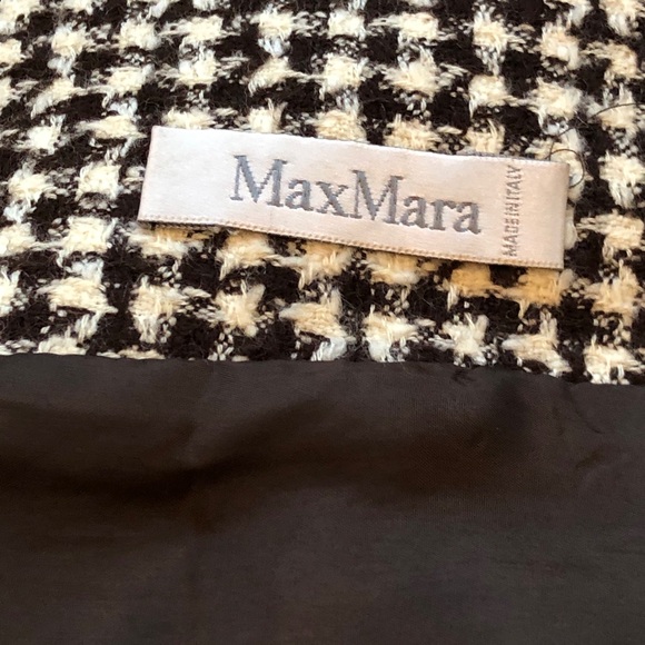 Vintage Max Mara Wool Hounds Tooth Jacket 14 - Picture 6 of 8